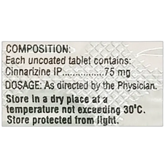 cinzan 75mg tablet 10's